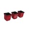 Mayne Valencia 8in Wall Mount Planter - Red 3-Pack 3871-R - alternate 8